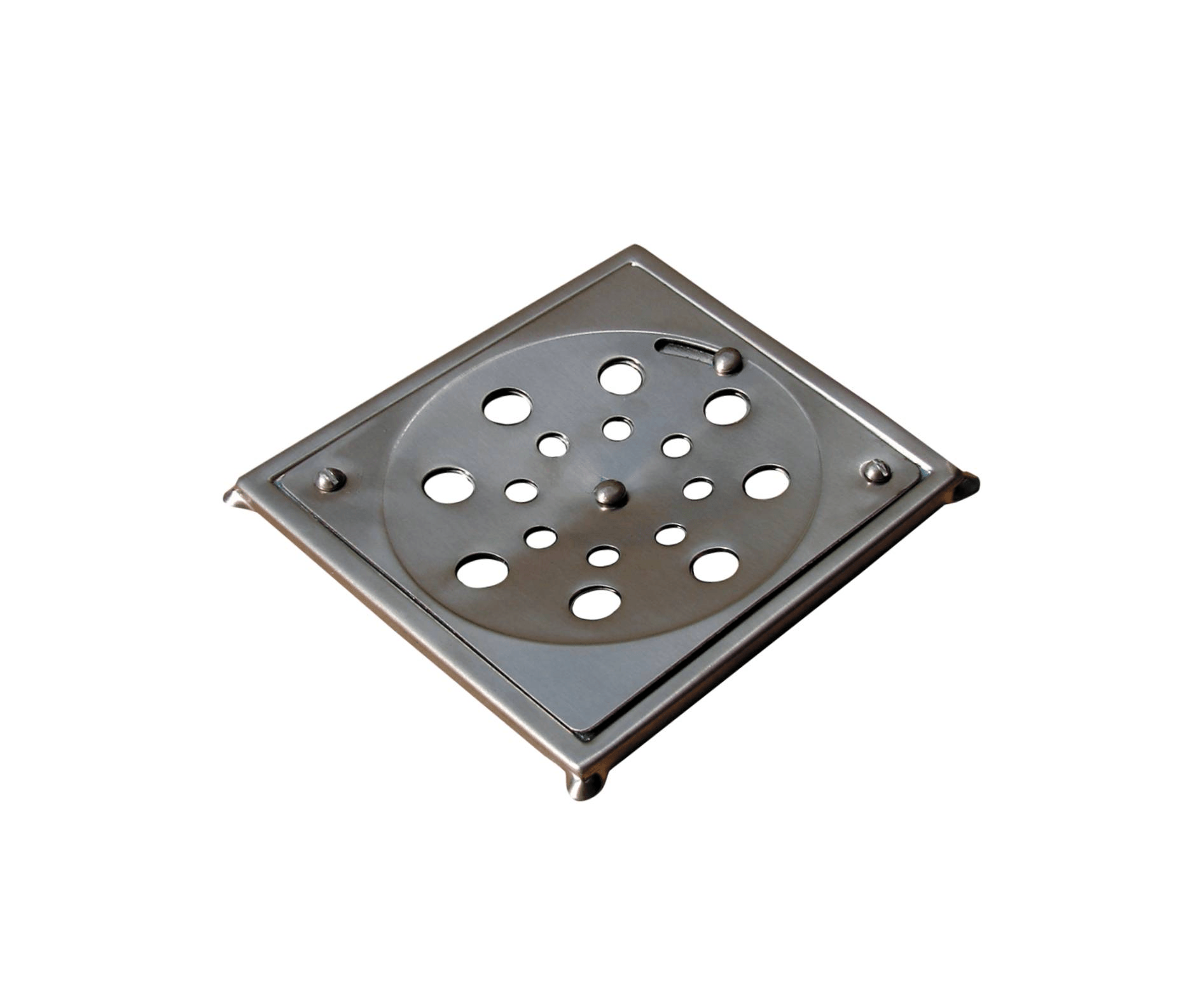 Grelha Quadrada 10X10 com Caixilho 430 Cromado Reis Inox