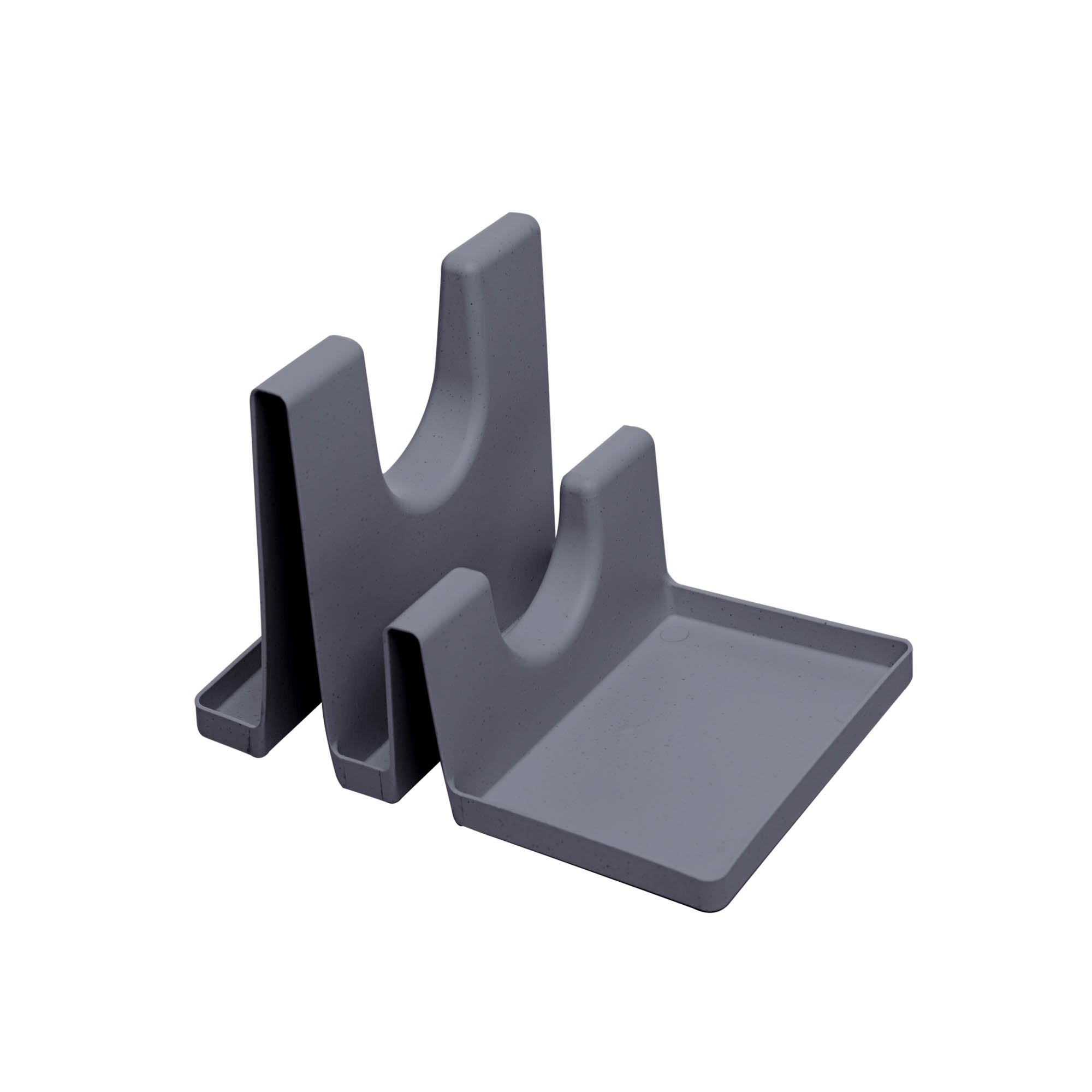 Descanso para Tampas e Utensílios Bambu e PP Cinza Lyor