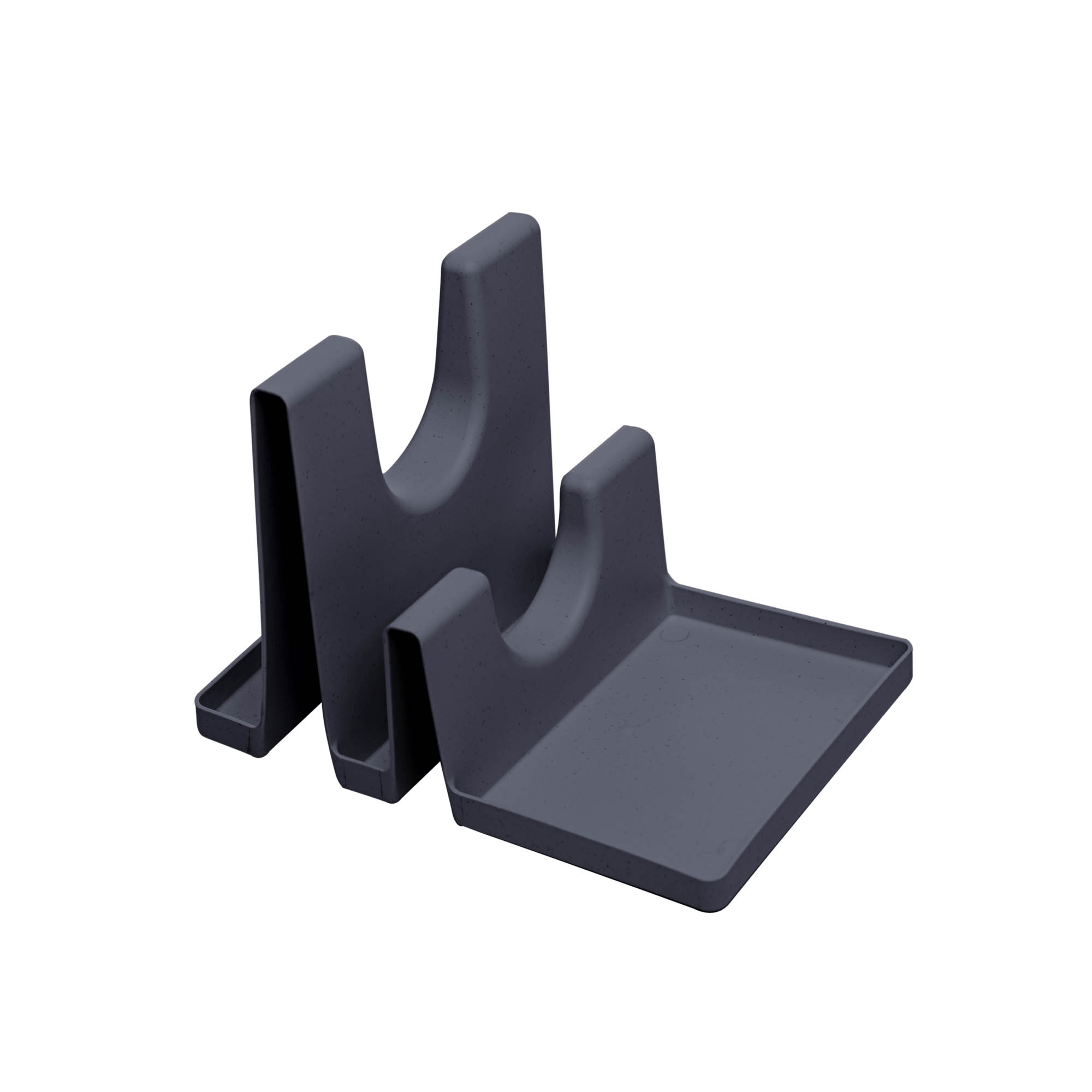 Descanso para Tampas e Utensílios Bambu e PP Preto Lyor