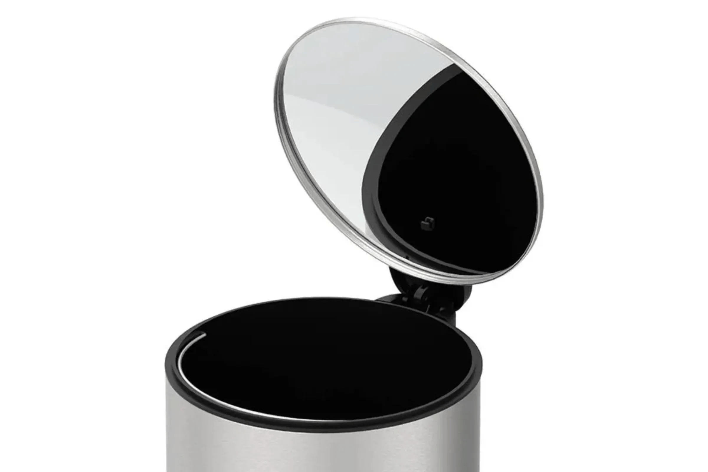 Lixeira com Pedal e Balde Spin 12L Inox Brinox - Imagem 2