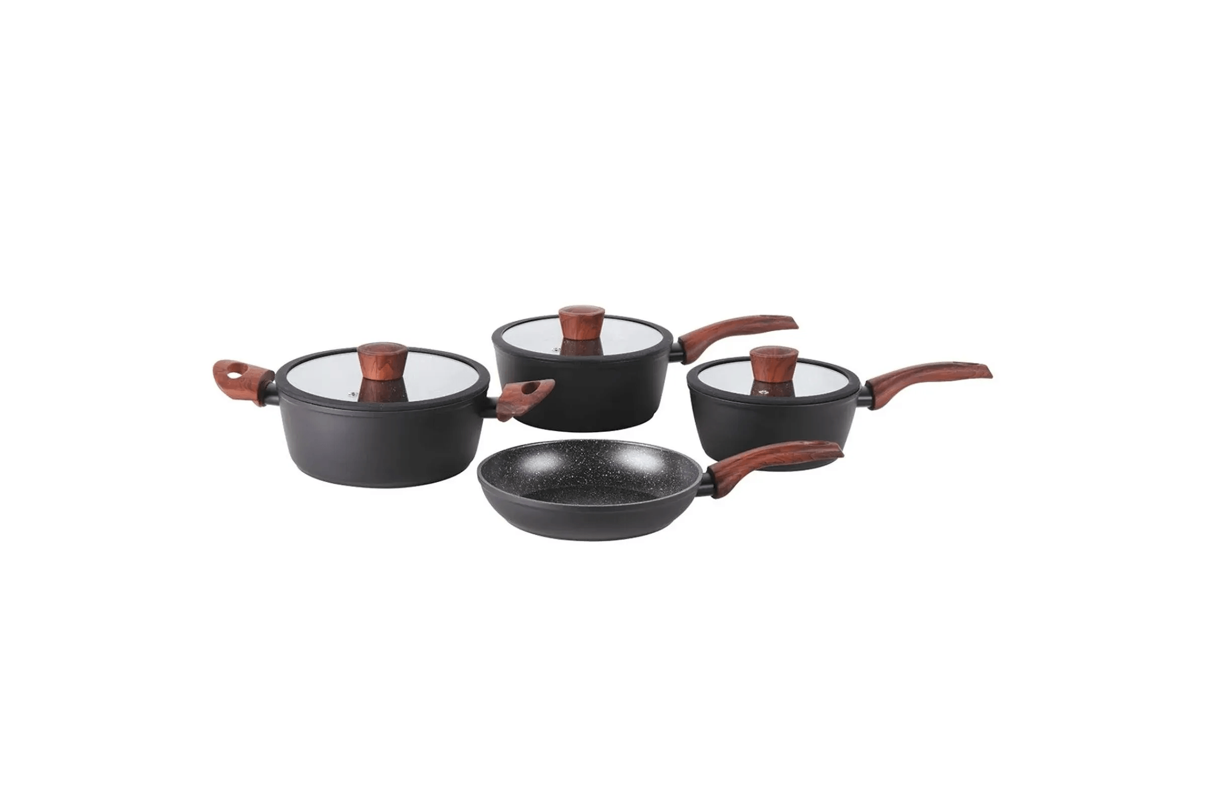 Conjunto Panelas 4 Peças Ceramic Life com Indução Sirius Preto Brinox