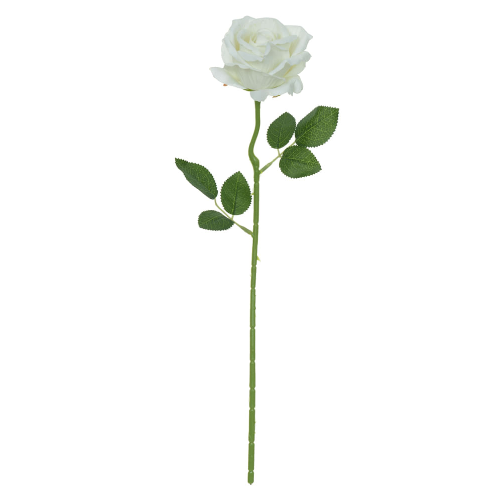 Haste Aveludado 51cm Branco Flor Arte