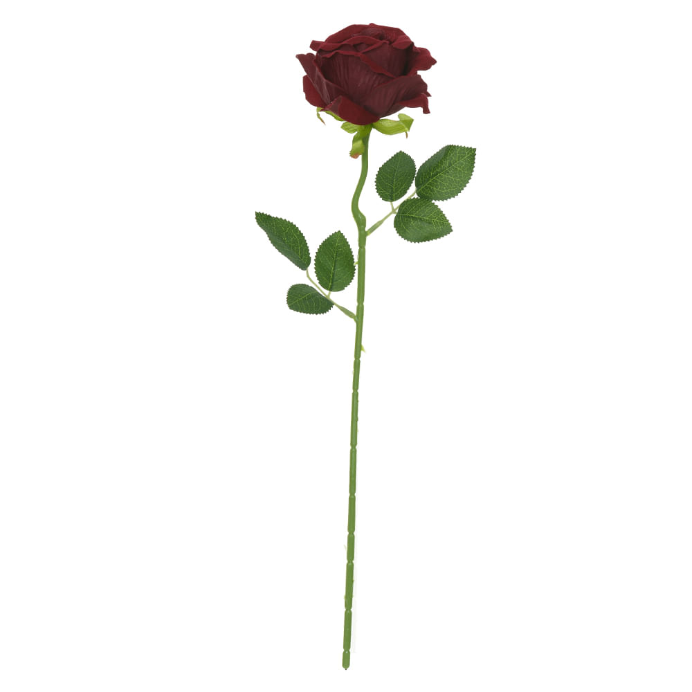 Haste Aveludado Vermelho 51cm Flor Arte