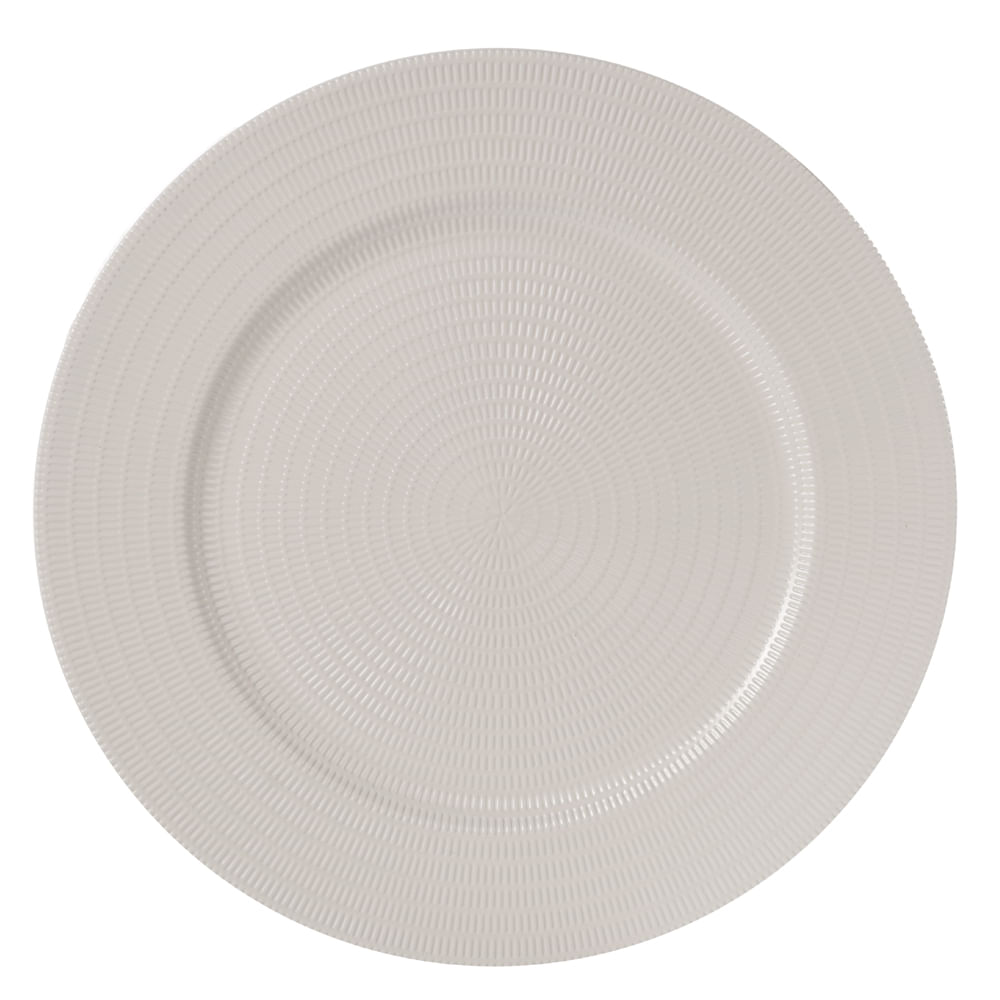 Sousplat Textura 33D Off White Flor Arte