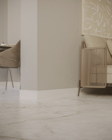 Rodapé 15x240cm Fit Frisado Branco Biancogres - Imagem 2