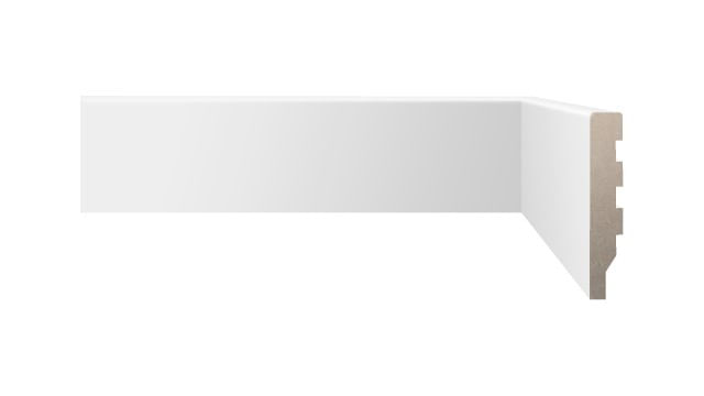 Rodapé para Guarnição 10x240cm Fit Liso Branco Biancogres