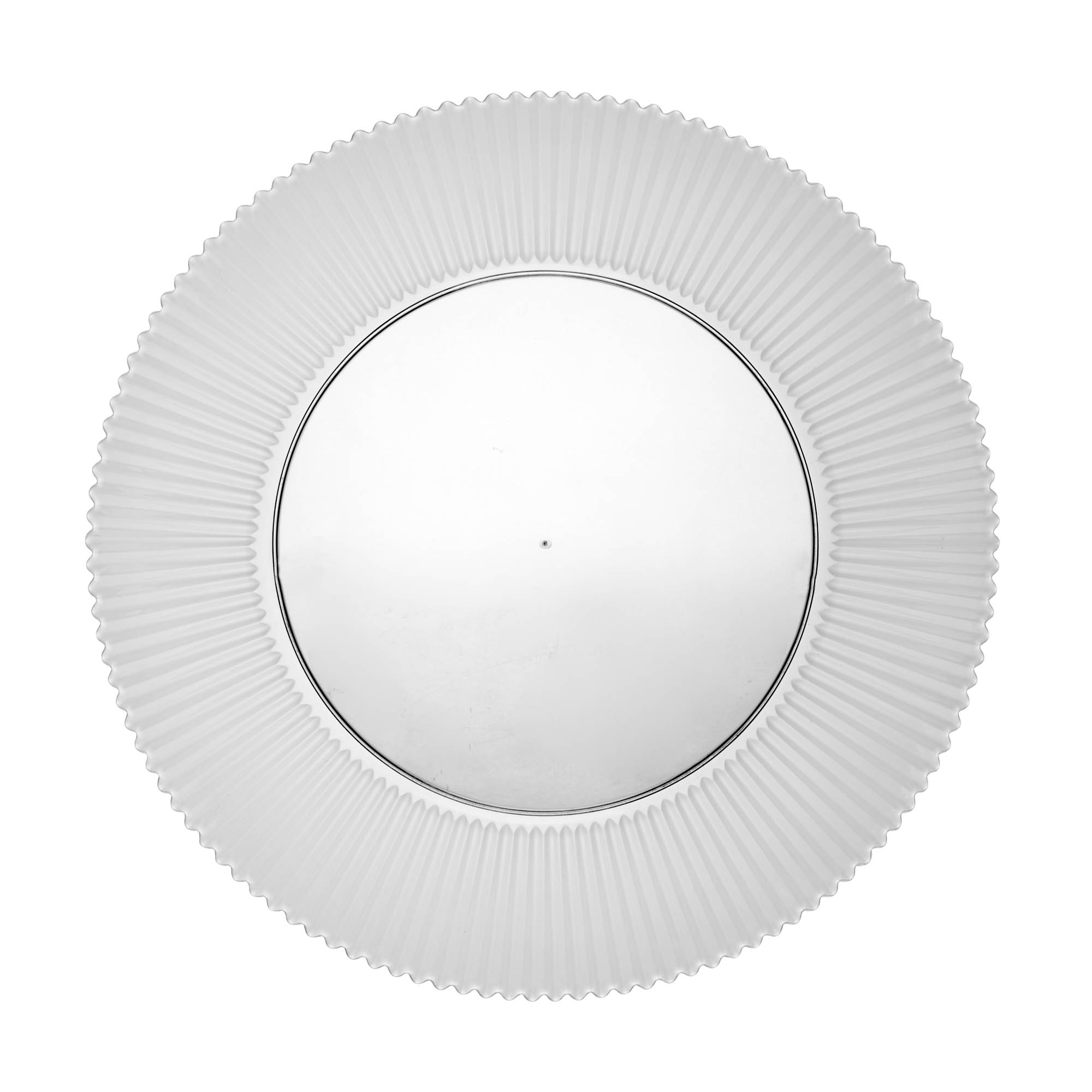 Sousplat Reinaissence de Plástico 33cm Incolor Lyor