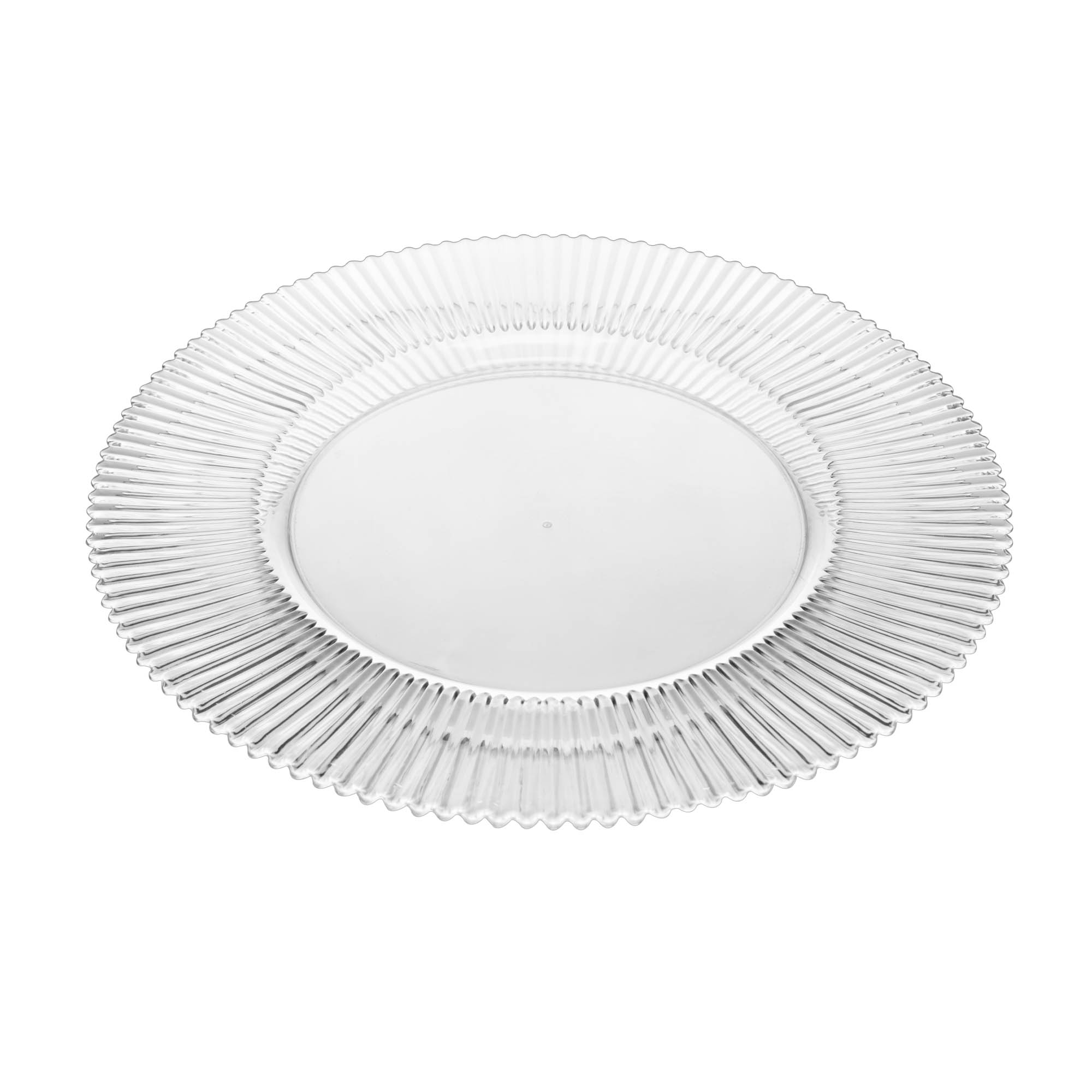 Sousplat Reinaissence de Plástico 33cm Incolor Lyor - Imagem 2