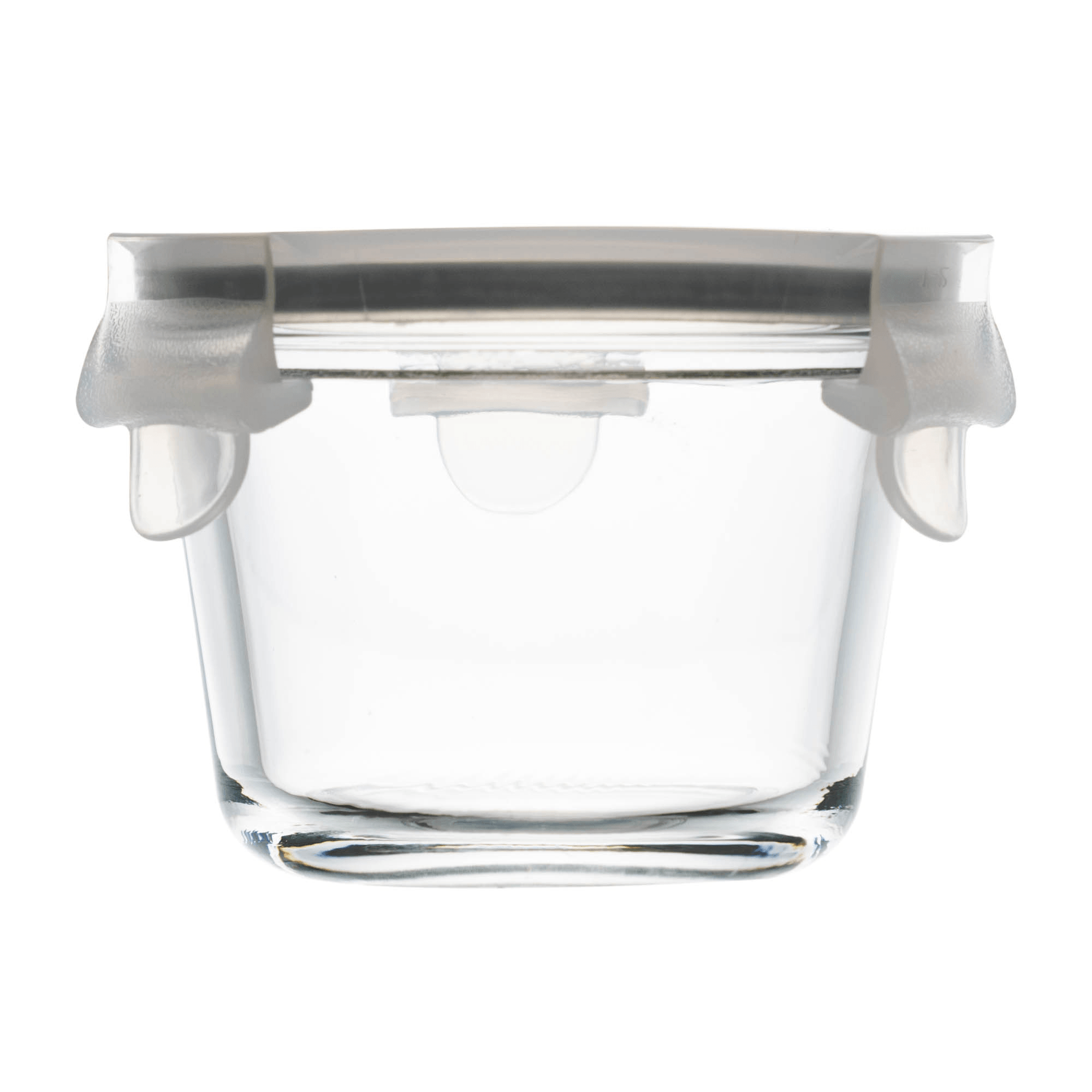 Pote Hermético Redondo de Vidro com Tampa130ml Incolor Lyor - Imagem 2