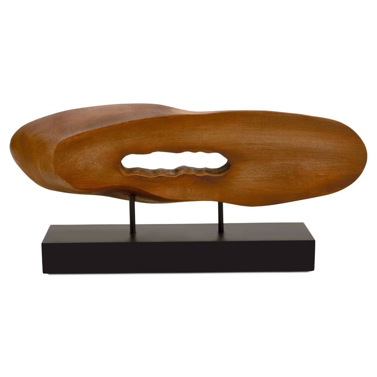 Escultura em Poliresina 39,5x18cm Marrom Mart Presentes
