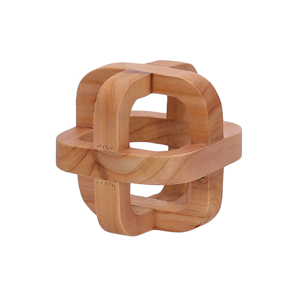 Escultura em Madeira 10x10cm Mart Presentes