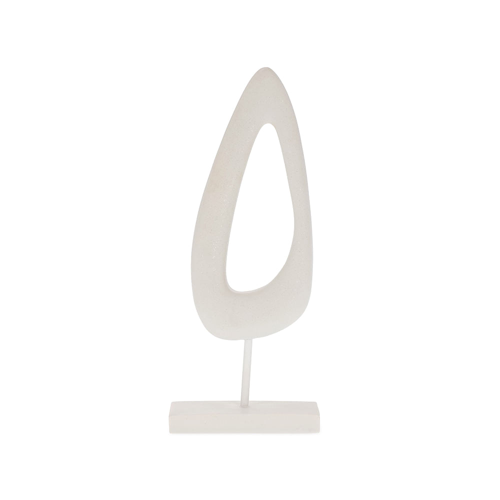 Escultura em Poliresina Branco Mart Presentes