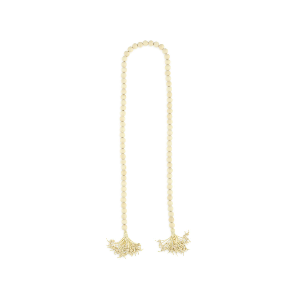 Colar Decorativo em Madeira 151x2cm Mart Presentes - Imagem 2