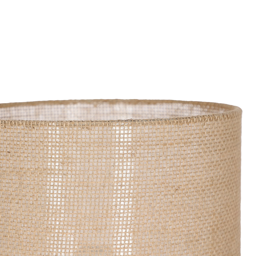 Luminária em Cerâmica e Fibra Natural Bege Mart Presentes - Imagem 2