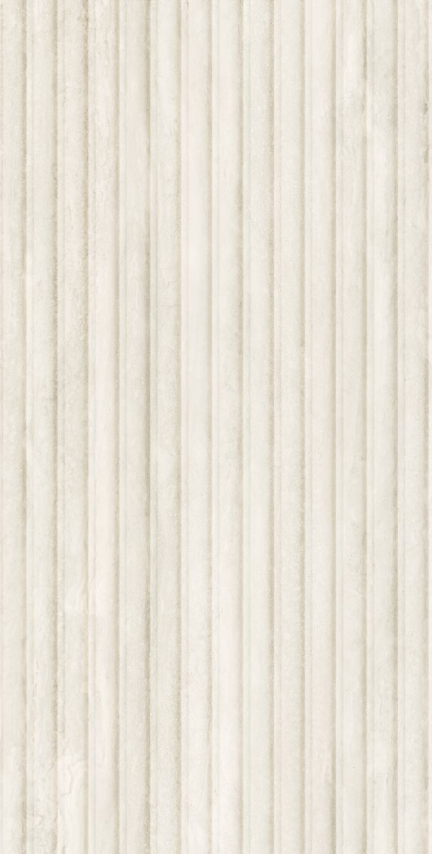 Revestimento 45x90 Flut Travertino Tivoli Acetinado Retificado Biancogres