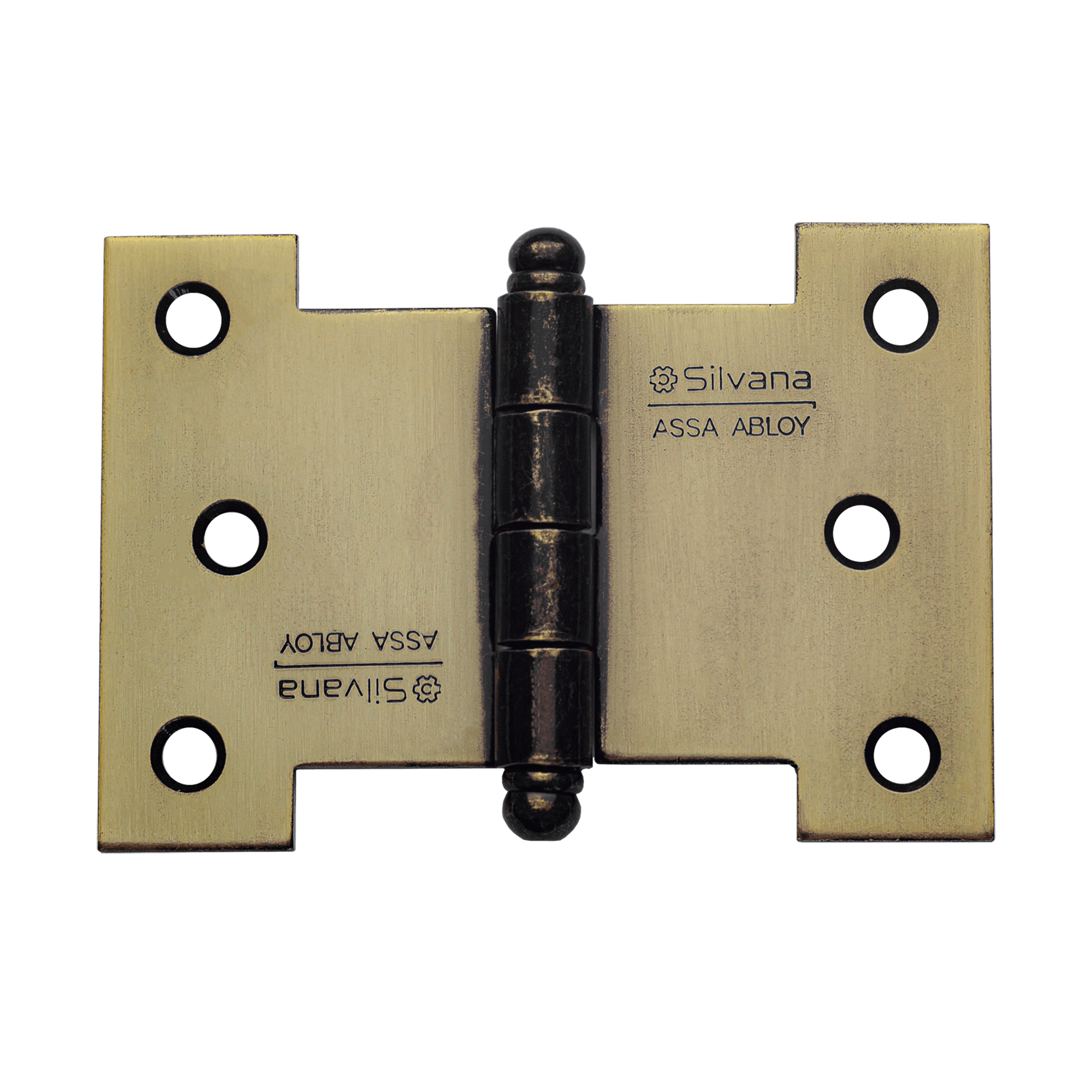 Kit 2 Dobradiças 840 Palmela Pino Bola 3,5" Oxidado Silvana