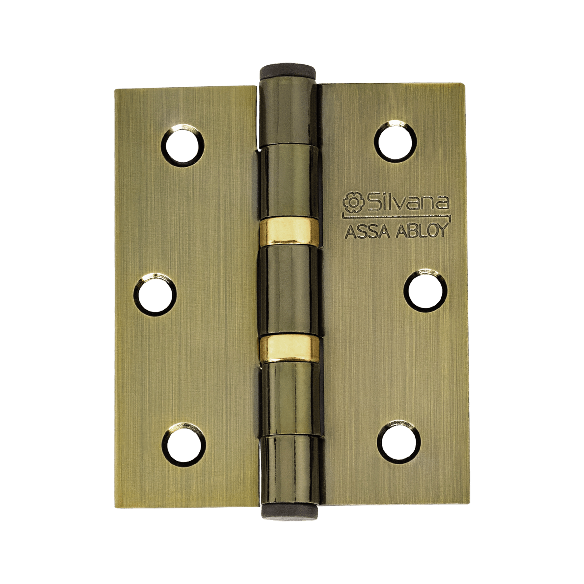 Kit 3 Dobradiças 891 com Rolamento 3,5x3" Oxidado Silvana