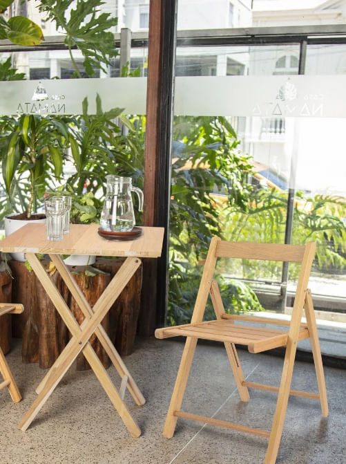 Mesa Dobrável Lille Madeira Tauari Fsc Tramontina - Imagem 2