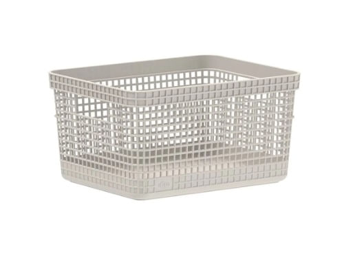 Cesto Organizador Grid 8L Bege Martiplast