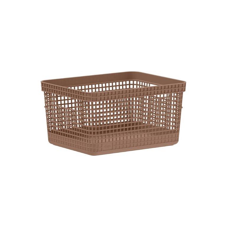 Cesto Organizador Grid 8L Marrom Martiplast