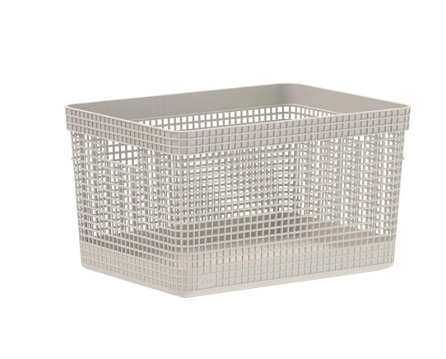 Cesto Organizador Grid 20L Bege Martiplast