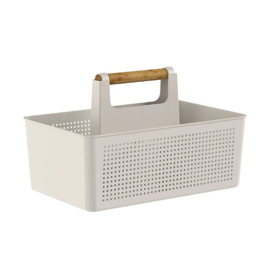 Organizador Multiuso Flow 8L Bege Martiplast