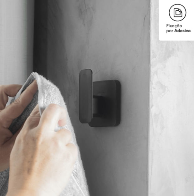 Gancho de Parede Eleve Preto Martiplast - Imagem 2