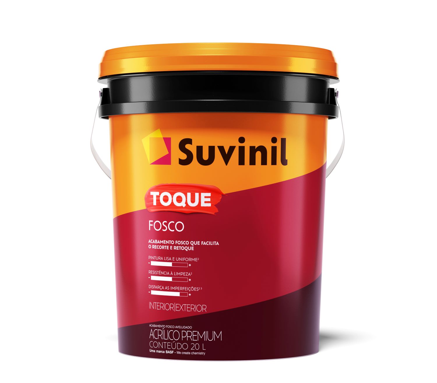 Tinta Acrilica Toque Fosco 20l Branco Neve Interior/ Exterior