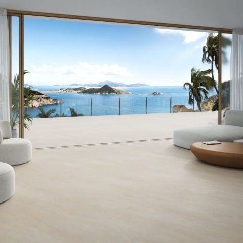 Porcelanato 120x120 Arezzo Beige Externo Rústico Retificado Biancogres - Imagem 2