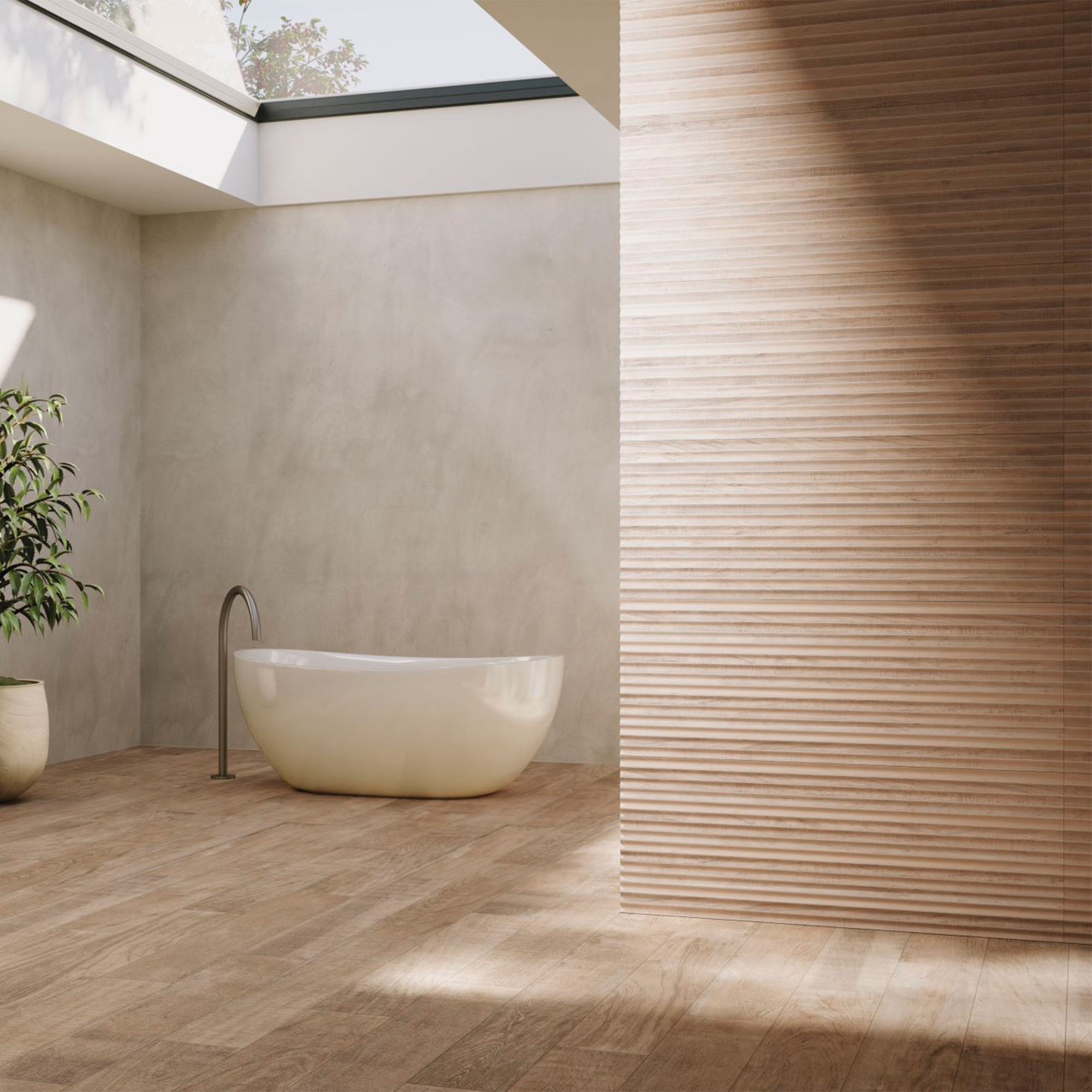 Porcelanato 45X120 Arca Nordic Graffi Mate Retificado Portobello - Imagem 7