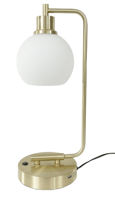 Luminária de Mesa Metal 43x16cm Flor Arte