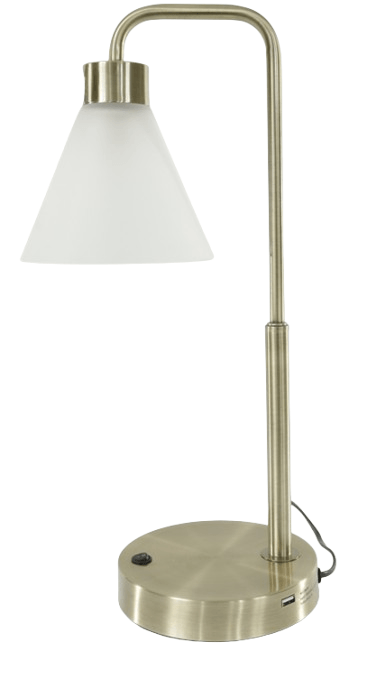 Luminária de Mesa Metal 46x16cm Flor Arte