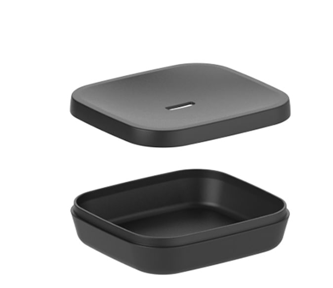 Saboneteira Aura Preto Martiplast - Imagem 2