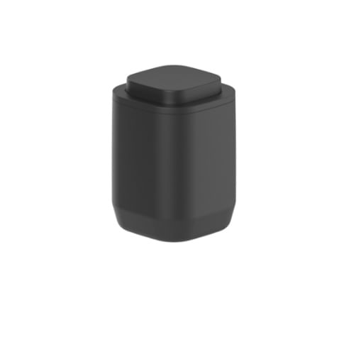 Porta Algodão Aura Preto Martiplast