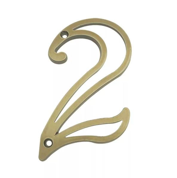 Número Residencial 2 em Zamac Oxidado Silvana