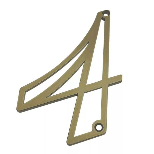 Número Residencial 4 em Zamac Oxidado Silvana