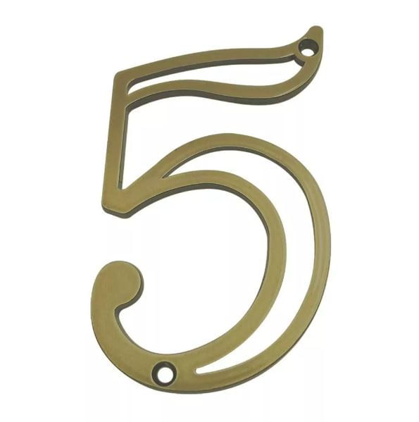 Número Residencial 5 em Zamac Oxidado Silvana