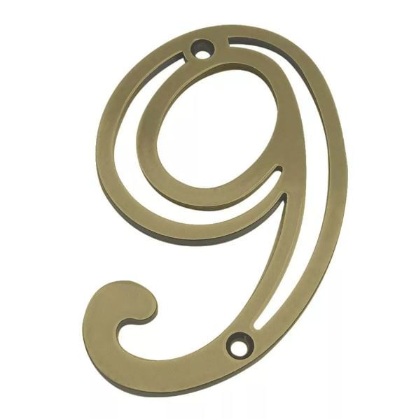 Número Residencial 9 em Zamac Oxidado Silvana