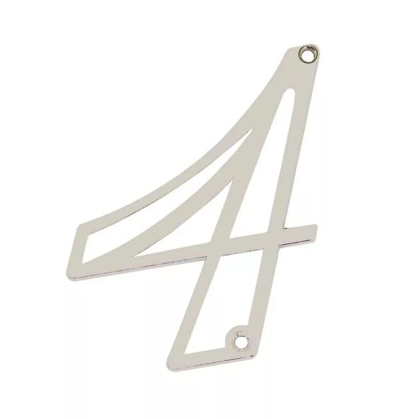 Número Residencial 4 em Zamac Niquelado Silvana