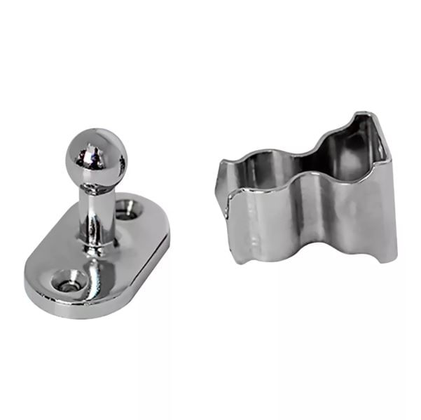 Prendedor para Porta Universal Niquelado Silvana