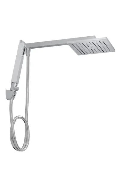 Chuveiro com Desviador e Ducha Manual Quadrado Cromado Deca