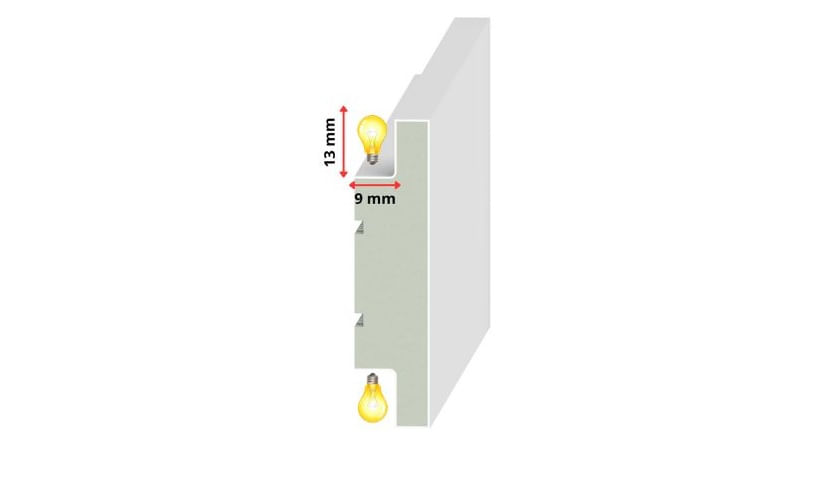 Rodapé VersaLed 70X2400mm Santa Luzia - Imagem 2