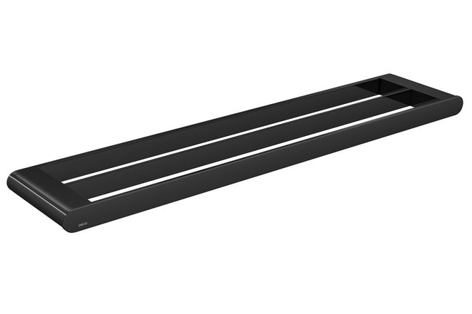 Porta Toalha Barra Duplo 60cm 2042 Versa Black Matte Deca