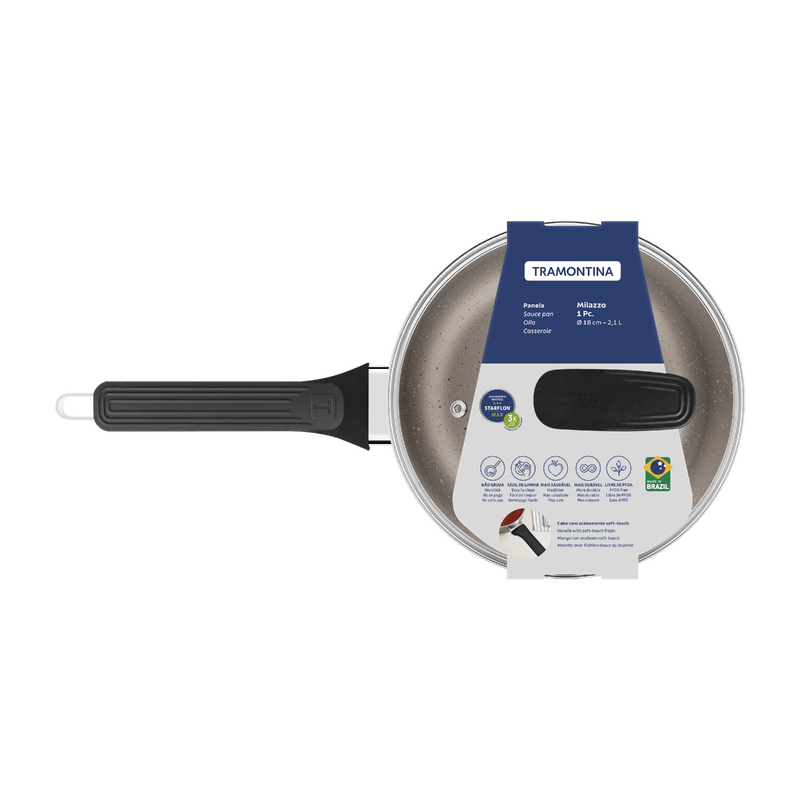 Panela Milazzo 18cm Amêndoa Tramontina - Imagem 3