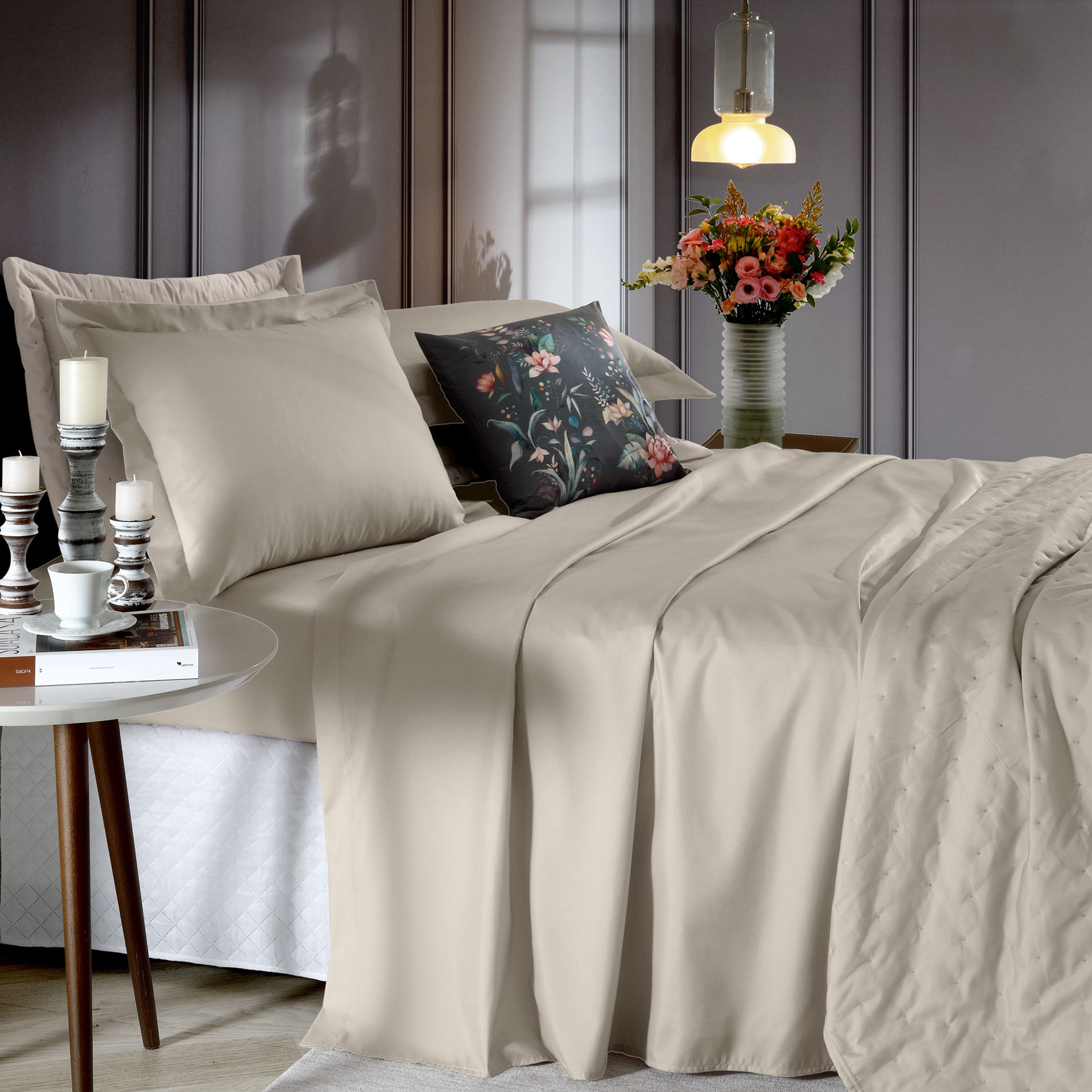 Jogo Roupa de Cama Toque de Algodão Queen Antílope Hedrons - Imagem 2