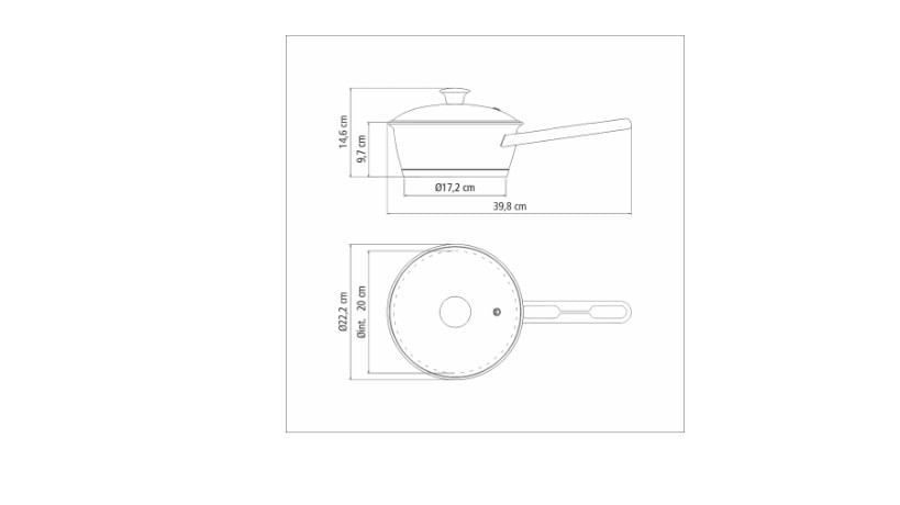 Panela Allegra Tampa de Vidro 2,7 Litros - Imagem 3
