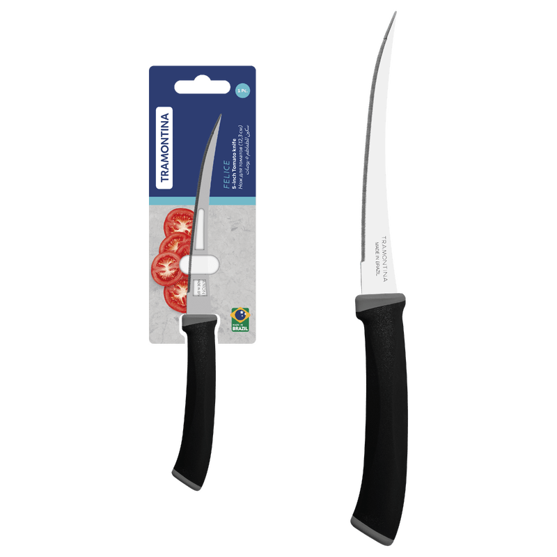 Faca para Tomate Felice 5" Preto Tramontina