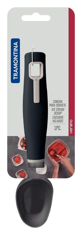 Concha para Sorvete Verano Preto Tramontina - Imagem 2