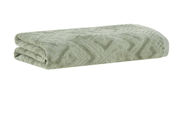 Toalha Rosto Geo 48x80cm Verde Buddemeyer
