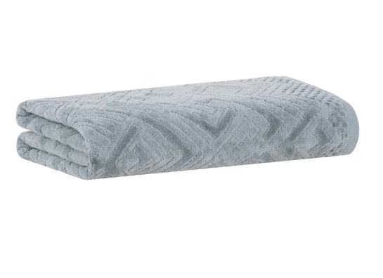 Toalha Rosto Geo 48x80cm Cinza Buddemeyer